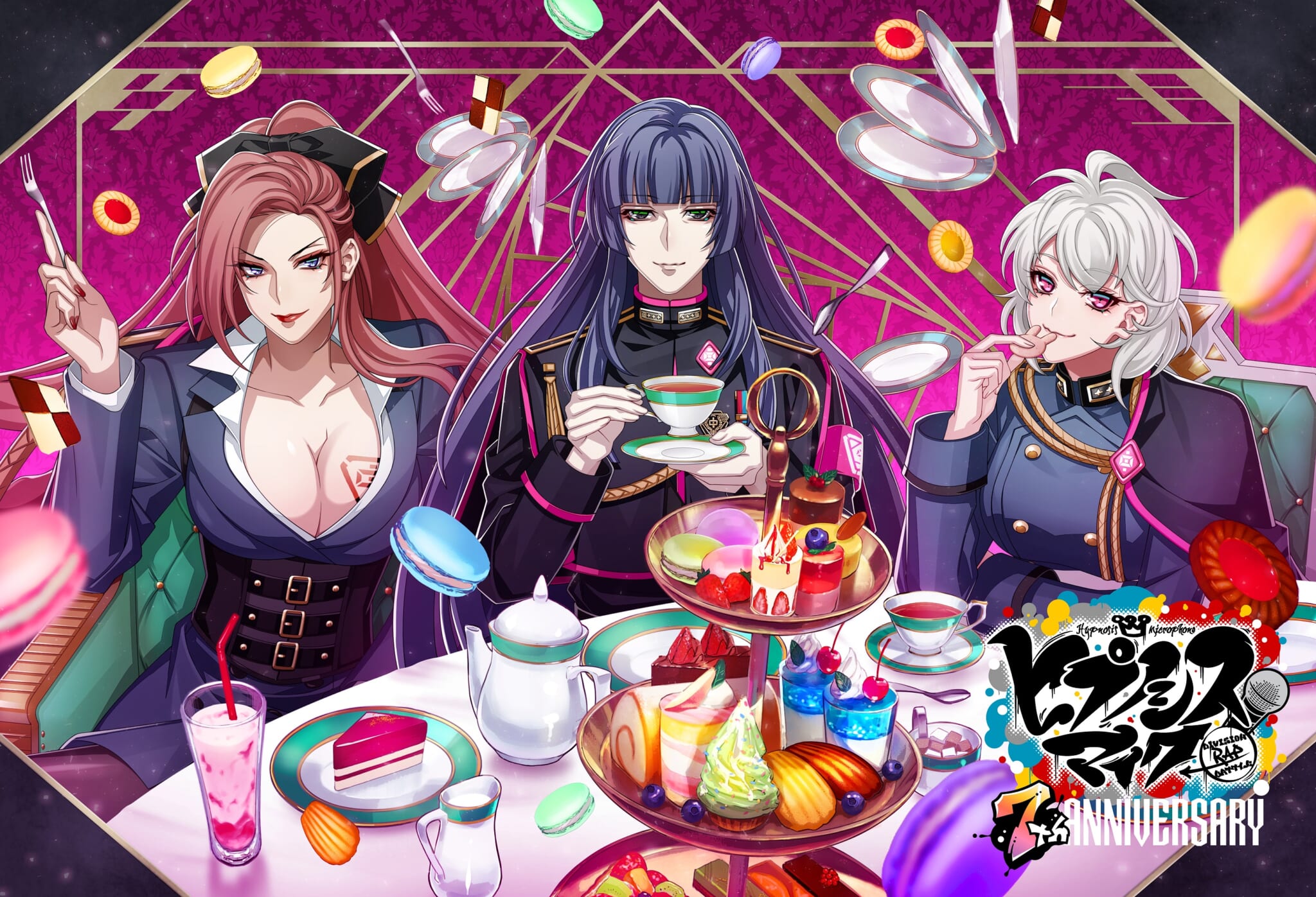 ヒプマイ 初期アニカフェ ラメキー ヒプノシスマイク ヒプマイ 寂雷 アニカフェ ラメアクリル